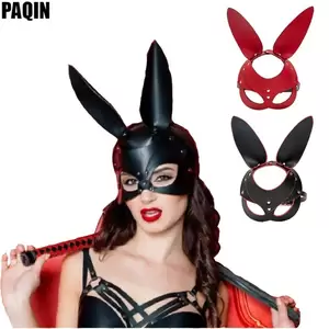 Costume Party Masked Porn - BDSM Bondage Masks Rabbit Cat Bear Fox Masks PU Leather Porn Fetish Mask  Women Sex Toys Cosplay Halloween Masquerade Costume - AliExpress