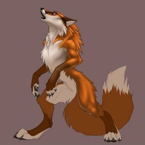 Giant Furry Vixen Porn - Here is a furry in a more primitive, werewolf-like stance.