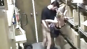 blonde security cam sex - Sex at work caught on security camera | voyeurstyle.com