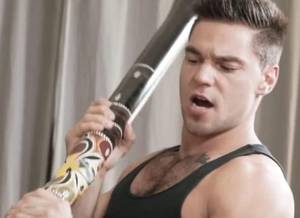 Gay Sex Toy Captions - Porn studio under fire for footage showing men performing sex act with an  aboriginal DIDGERIDOO