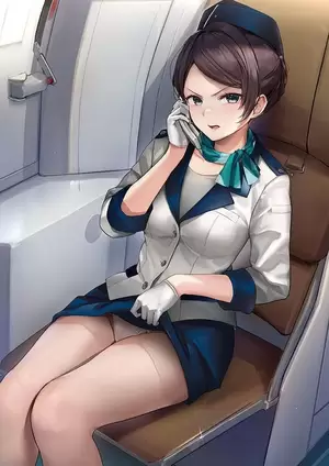 Flight Attendant Cartoon Porn - Flight Attendant Showing Her Panties While Being Disgusted [Original] free  hentai porno, xxx comics, rule34 nude art at HentaiLib.net