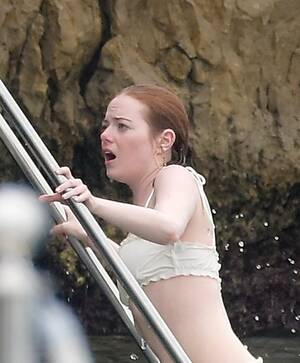 Celebrity Porn Emma Stone - Emma Stone Bikini Pictures: Swimsuit Photos