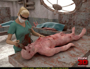 dead body - Naked dead body strikes a ponytailed blonde - Cartoon Sex - Picture 1 ...
