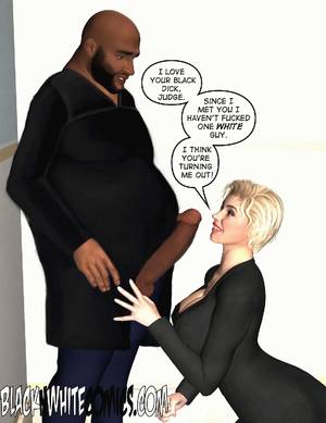 Cartoon Pussy And Cock Cum - Black blimp with huge cock cumming into whi - XXX Dessert - Picture 1