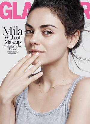 Mila Kunis Nude Porn - Mila Kunis Is Makeup-Free on the Cover of Glamour