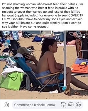 fat nude beach tumblr - Karen Films Mom Breastfeeding At The Beach, She Finds The Video And Shames  Her Right Back | Bored Panda