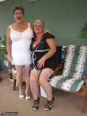 Fat Girdle Porn - Fat old women Girdle Goddess & Grandma Libby hold their boobs after dildo  play - SexyPic