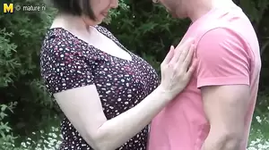 British Mom Porn - Big breasted British MOM fucking not her step son | xHamster