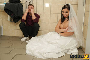 busty bride orgy - Sofia Lee Busty Bride Banged in the Bathroom