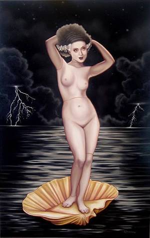 Costume Of Frankenstrin Brife Porn - Title: Black Venus Medium: Oil on wood Size: 24\