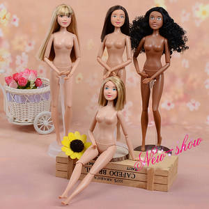 3d Porn Cartoon Barbie Doll - Original Macmillan Germany Nude Doll / White & Black Skin / with 11 Jointed  Flexible /