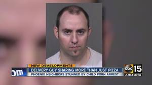 Guy Porn Arrest - Phoenix pizza delivery man arrested for child pornography