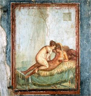 Erotic Art Porn Roman - Erotic Fresco Painting From Pompeii