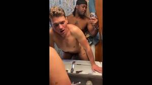 interracial couples in bathtub - Interracial Couple had Hot Bathroom Mirror Sex watch online