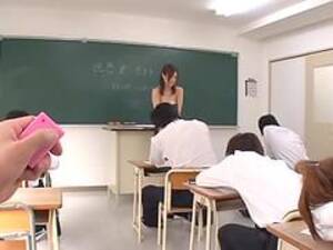 asian teacher fingering - Asian Teacher Sayuki Kanno Is Fingered In POV While In Class :  XXXBunker.com Porn Tube