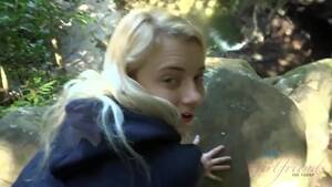 blonde forest - Blonde teen gets fucked and sucks cock in a forest (Riley Star) -  XVIDEOS.COM
