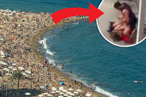 naked beach sex - Couple were caught having public sex in Barceloneta - Events and guide  Barcelona