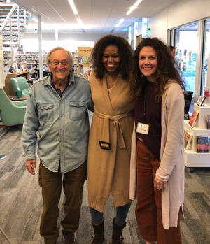 Michelle Obama Lesbian - Michelle Obama surprises students at the Edgartown library - The Martha's  Vineyard Times