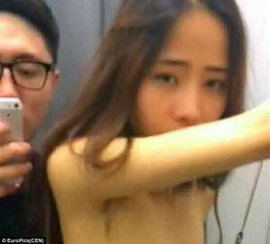 asian couple fuck in changing room - Uniqlo porn video from China sees the store become a TOURIST ATTRACTION |  Daily Mail Online