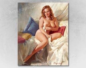 1960 Pin Up Girls Porn - Elvgren 1960s Strawberry Blonde Pin-up Girl nude - Etsy Canada