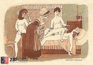 french art porn - Them. Drawn Porn Art 26 - French Postcards - ZB Porn