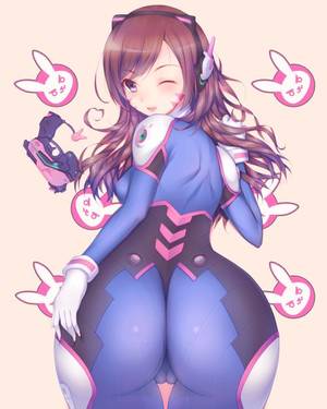 hot anime games - Overwatch D.Va Anime Girl Oppai Mouse Pad Mat Wrist Rest ( 2 way tricot)