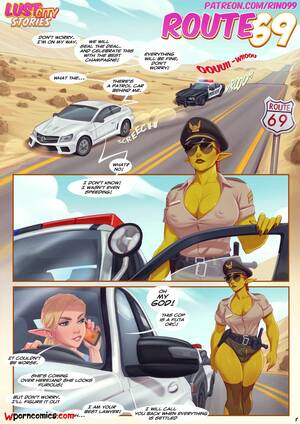 interracial fuck in police car - âœ…ï¸ Porn comic Route 69. Female. Chapter 1. Rino99. Sex comic cop girl  stopped | Porn comics in English for adults only | sexkomix2.com