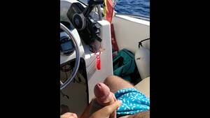 boat hand job - Amazing Public Handjob in a Boat!! he cant keep his Sperm when i Play with  his Cock...huge Load!! - Pornhub.com