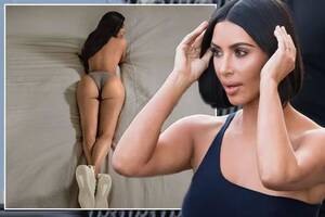 Kim Kardashian Outrageous Porn - Kim Kardashian strips off and flaunts her famous rump - as she adopts  another bizarre pose for Yeezy campaign - Irish Mirror Online