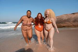 fat nudists - 94,000+ Chubby Bikini Pictures