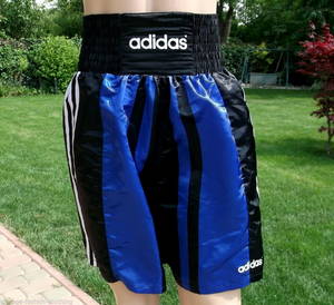 Adidas Shorts Porn - ADIDAS boxing Shorts mens vintage L Large Wet Look Shiny Black Blue