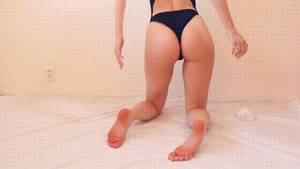 bikini ass spank - Barefoot Swimmer Girl Self Ass Slapping Porn Gif | Pornhub.com