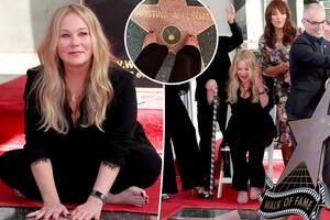 christina applegate - Why Christina Applegate was barefoot at Walk of Fame ceremony