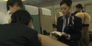 lesbian japanese flight attendant sex - Awesome Japanese cabin crew sex with passengers in flight. - Tnaflix.com