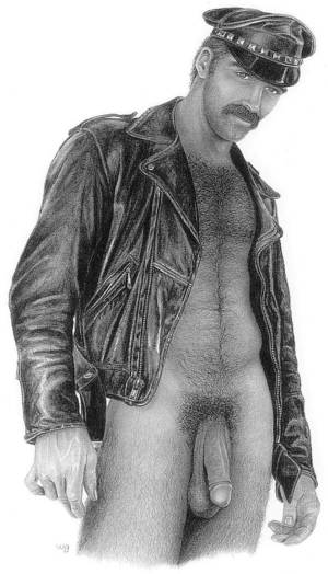 Eeotic Gay Porn Pencil Drawing - 