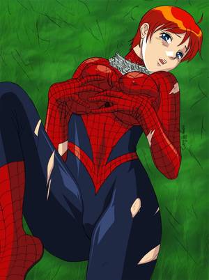 Anime Spider Girl Porn - Another gift to my new friend I have to say I loved the Spider Girl he  made. LINES by - COLORS by - Spider-Girl 002
