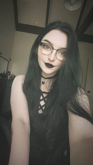 Cute Emo Glasses Porn - I find my prescription glasses tone me down from goth to geek. Anyone  relate? : r/GothStyle