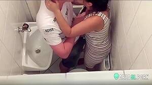 mom on cam sex - A camera mounted in the toilet catches quick sex of mom and son while the  daddy is in another room | AREA51.PORN