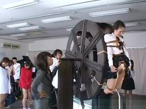 Japanese Punishment Porn - japanese schoolgirls punished on waterwheel - VJAV.com