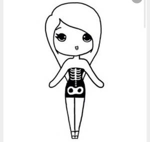 Cute Chibi Porn - Cute skeleton chibi! Apart of my Halloween collection! Plz follow me!
