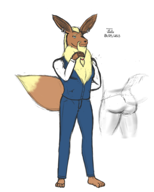 Eevee Anthro Girl Porn - Anthro Eevee Attempt â€” Weasyl