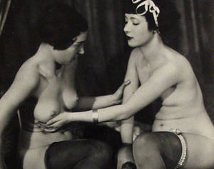 Black And White Mature Lesbians - 1920's Era Lesbian Nude Study-French Postcard Style-Black & White-Multiple  Sizes