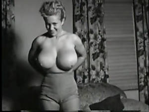 large breasts vintage - Vintage Clip of hot huge boobs blonde