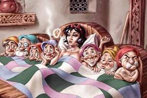 disney snow white and the seven dwarfs porn - Advertising company The Foundry is in hot water with Disney over a risque  booze ad using Snow White and the Seven Dwarfs that shows the princess in  bed with ...