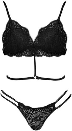 black thong bondage - QQQQC Women's G-Strings Thongs & Tangas Women Sexy Lingerie Lace Bondage  Bra Thong Temptation Erotic Porno Lingerie Ladies Set-Black_S :  Amazon.co.uk: Fashion