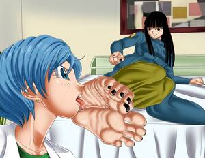 dbz lesbian foot porn - Bulma Foot Worship | BDSM Fetish