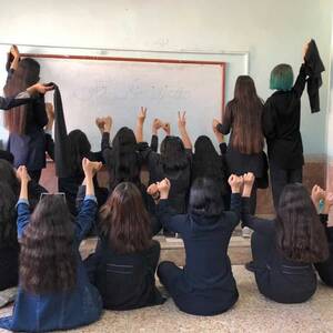 Arab Forced Porn - Iranian schoolgirls 'forced to watch porn' to dissuade protests: Report |  Al Arabiya English