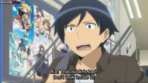 Anime Bookstore - Girl in Adult Bookstore Scene