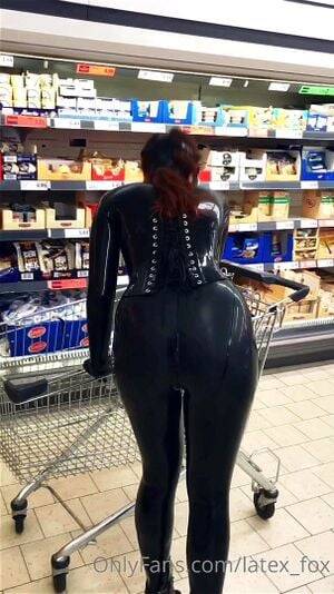 latex porn shop - Watch latex catsuit at the store - Latex, Public, Rubber Porn - SpankBang