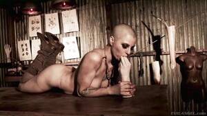 Belladonna Shaved Head Porn - Nasty bald slut Belladonna enjoys masturbating and toying her asshole 15  photos